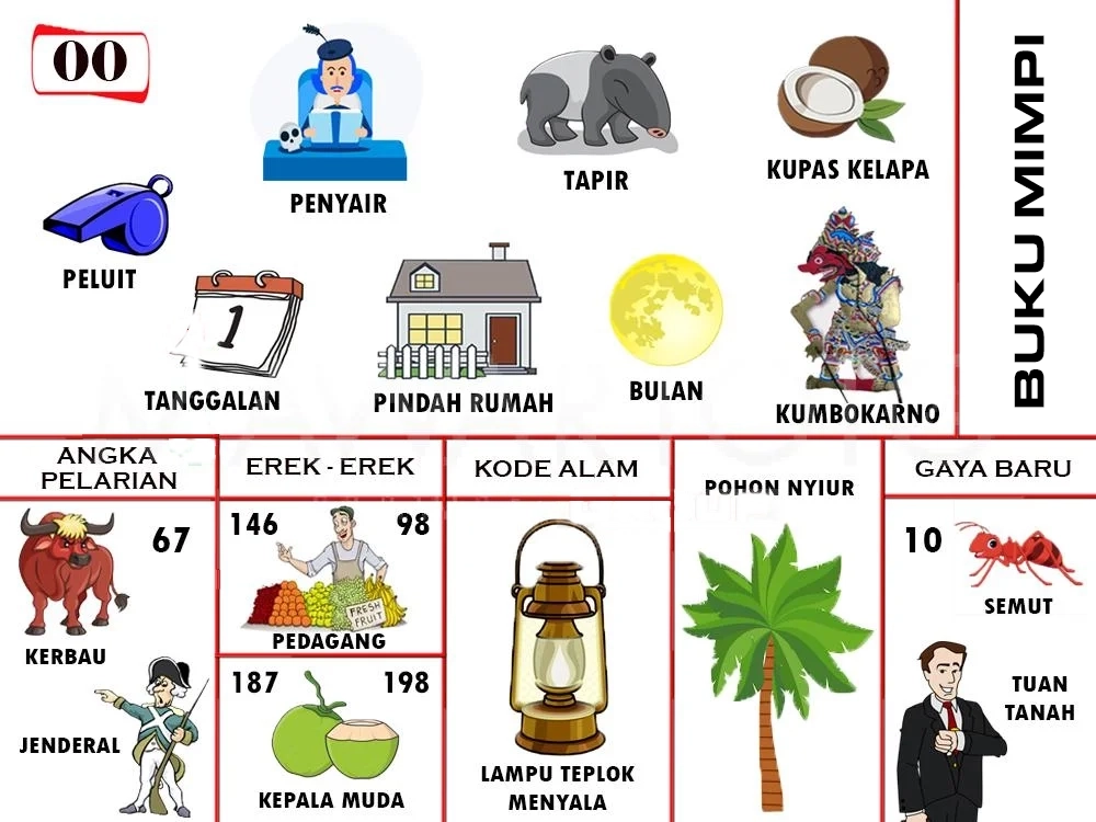 buku mimpi erek erek togel 00